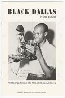 Program for "Black Dallas in the 1950s"