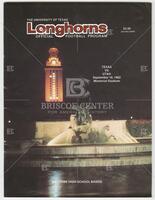 Longhorns Official Football Program (cover) for the Texas vs. Utah game