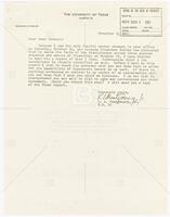 Report of R. L. Montgomery, Jr., UT Department of English, to Dean Barnett