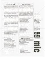 MIC (Minority Information Center) opening information sheet