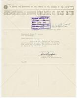 Letter from Howard Lumpkin, Director of Broadcasting, to UT President Homer P. Rainey regarding attached report of the first year's activities at Radio House