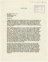 Letter from Arno Nowotny to Moton Crockett, Jr., former Longhorn Band Director, regarding his resignation