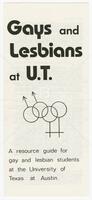 Gays and Lesbians at UT – A resource guide