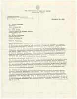 Letter from A. A. Rooker, Men's Intramural Director, to Dr. Norman Hackerman, President