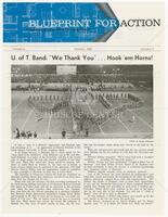 "Blueprint For Action" – newsletter with front-page article on the U. of T. Band