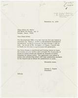 Letter from President Lorene L. Rogers regarding the "Mary A. Seller-Yantis Endowed Presidential Scholarship"