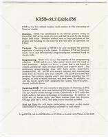 The Call Letter – newsletter of the KTSB - student radio , Vol. 1, No. 6