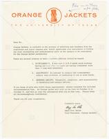 Letter: Orange Jackets to select new members and looking for recommendations