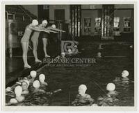 Photograph of divers and swimmers, unknown photographer, undated
