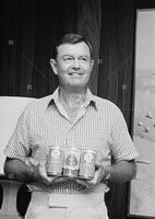 Photograph of Coach Royal and Pearl Beer; UT Schedule