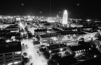 Photograph of UT Tower at night