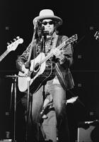 Photograph of Bob Dylan, Hurricane Carter Benefit