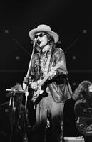 Photograph of Bob Dylan, Hurricane Carter Benefit