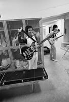 Photograph of Ronnie Wood and Ronnie Lane, Faces