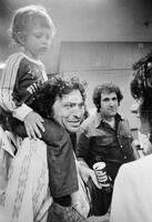 Photograph of Ronnie Wood, Bill Graham, Faces