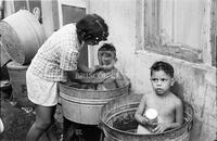 Children bathing