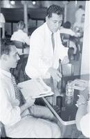 A waiter at the Casa Blanca restaurant