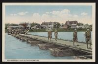 Engineers Building a Pontoon Bridge