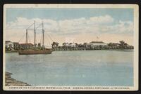 A Scene on the Rio Grande at Brownsville, Texas, Showing Historic Fort Brown in the Distance