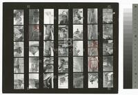 Photographic contact sheet of the Little Le Mans auto race at Lime Rock Park, 1958