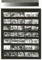 Photographic contact sheet of the Little Le Mans auto race at Lime Rock Park, 1958