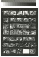Photographic contact sheet of the Little Le Mans auto race at Lime Rock Park, 1958