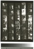 Photographic contact sheet of Flip Schulke photographing W. Eugene Smith at a conference, 1959