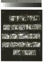 Photographic contact sheet of a civil rights protest outside of a Woolworth store, 1960