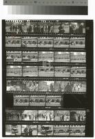 Photographic contact sheet of a civil rights protest outside of a Woolworth store, 1960