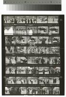 Photographic contact sheet of a civil rights protest outside of a Woolworth store, 1960