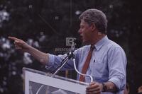 Photograph of Bill Clinton speaking during a campaign event, 1992