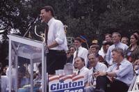 Photograph of Al Gore speaking during a campaign event, 1992