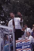 Photograph of Al Gore speaking during a campaign event, August 27, 1992