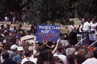 Photograph of a crowd at a campaign event for Bill Clinton, August 27, 1992