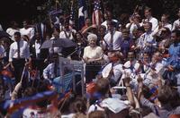 Photograph of Ann Richards speaking at a campaign event for Bill Clinton, August 27, 1992