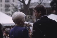 Photograph of Al Gore and Ann Richards speaking, 1993