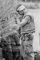 Photograph of a wounded U.S. Marine, 1967