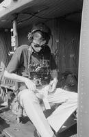 Photograph of Frank Johnston on assignment in South Vietnam, 1967