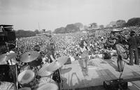 Photograph of a live music performance during the May Day protests, May 1, 1971