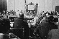 Photograph of Sam Ervin during the U.S. Senate Watergate Committee hearings, May 1973