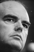 Photograph of John Ehrlichman during the U.S. Senate Watergate Committee hearings, July 7, 1973