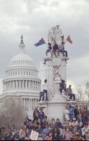 Photograph of Vietnam War protesters in front of the U.S. Capitol, April 24, 1971