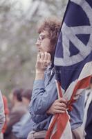 Photograph of a Vietnam War protester, April 24, 1971