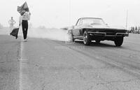 Photograph of a drag race, 1966