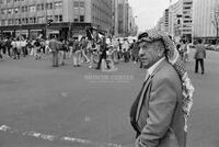 Photograph of a pro-PLO demonstration, 1988