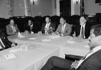 Photograph of Jesse Jackson and the Congressional Black Caucus, 1988