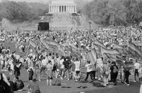 Photograph of a gay rights demonstration, 1993