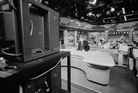 Photograph of Ted Koppel in the studio, 1993