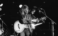 Photograph of Lucinda Williams on stage, February 18, 1993