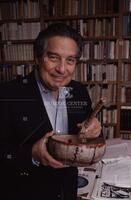 Mexican poet Octavio Paz in his Mexico City apartment; for Time